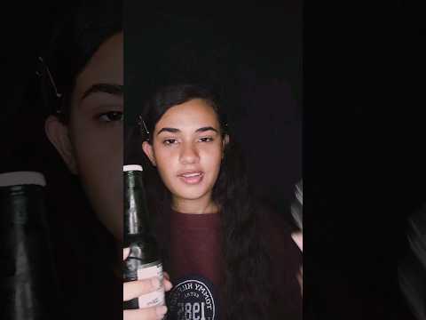 ASMR EXPERIMENTANDO CAJUINA #asmr #viral #sono #cajuina #caju #experiment #short #trigger #tapping