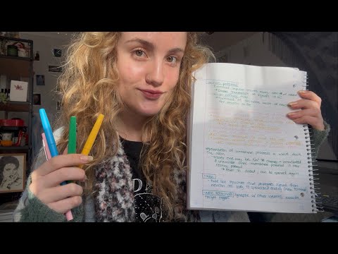 ✨get cozy & work with me whispers✨ (ASMR note taking + college girl personal attention)