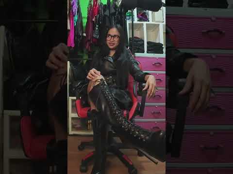 LEATHER Knee High BOOTS HYPNOSIS