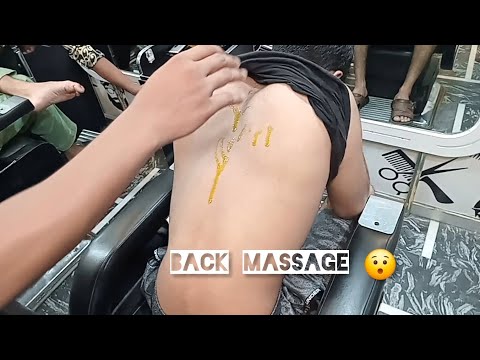 Incredible seat massage|back massage|relaxing massage 💈