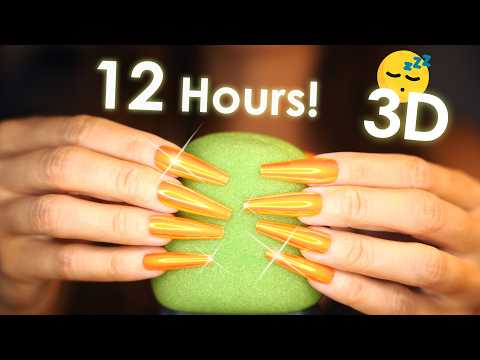 ASMR 12 Hours of RELAXING Foam Scratching for very DEEP SLEEP 😴 4k (No Talking) No Midroll ADS