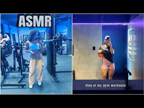 Vlog mostrando meus treinos completos *narrado com sussurros #asmr part 1