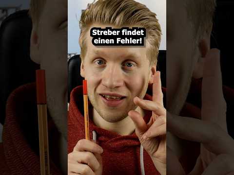 Streber findet einen Fehler! #asmr #relax #asmrsounds
