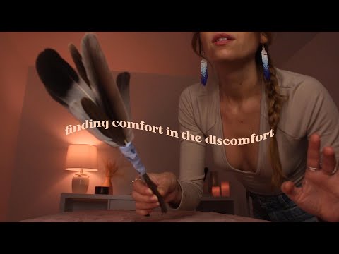 full body ASMR REIKI releasing anxiety for sleep | finding comfort in discomfort | soft spoken