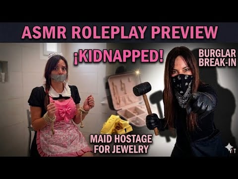 BURGLAR BREAK-IN! 🤫  (ASMR kidnapping Roleplay) | Ductape - leather gloves - bandana mask - 