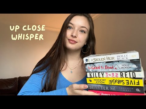 ASMR whispered reading wrap up 📖 (8 books!)