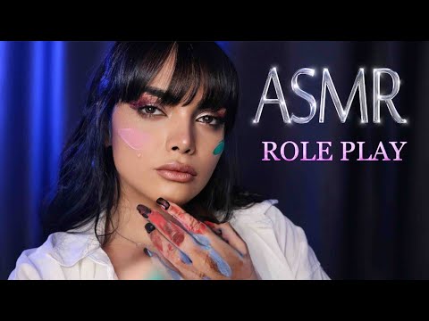 رول پلی نقاشی روی صوتت با صدای آدامس ، ای اس ام آر فارسی| persian asmr| asmr farsi