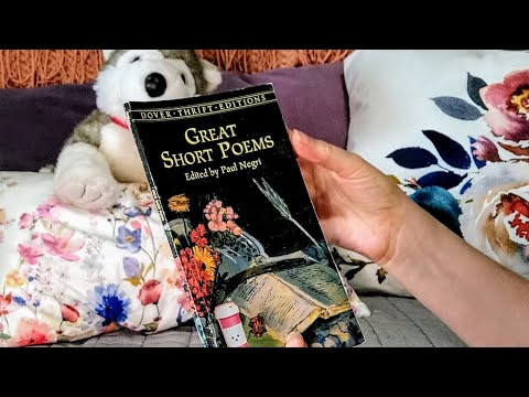 Book/Paper ASMR {Reading Poetry - Tapping/Scratching Pages - Tracing Fabric}