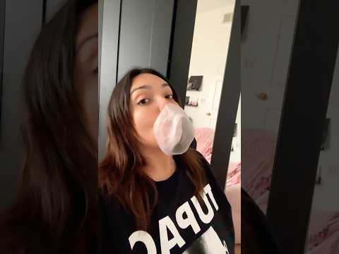 BUBBLE GUM ASMR | blowing sucking bubble gum sounds #bubblegumblowing #bubblegum