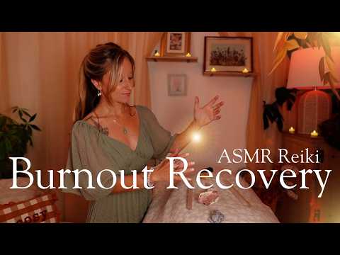 ASMR Reiki Burnout Recovery, Full Chakra Reset & Exhaustion Relief 🕊️🍂