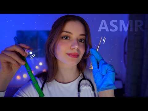 ASMR : Examen médical complet 🩺, sharp or dull, close-up, gants...