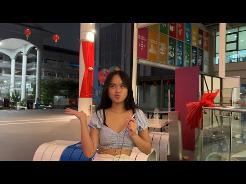 ASMR around my campus ( public asmr )