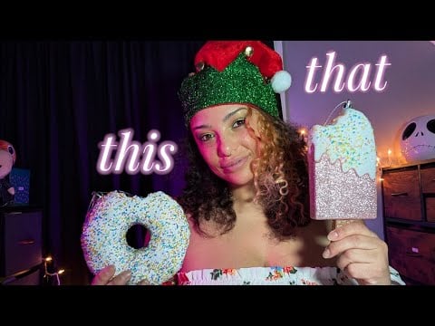 ASMR Which Ornament Sound Will You Choose (scratching & tapping) 