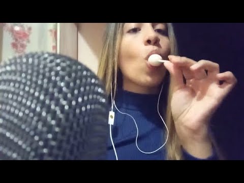 ASMR BLUE YETI- LAMIEND0 LOLLIPOP - MOUTH SOUNDS