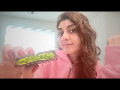 ASMR eating dubai chocolate :)