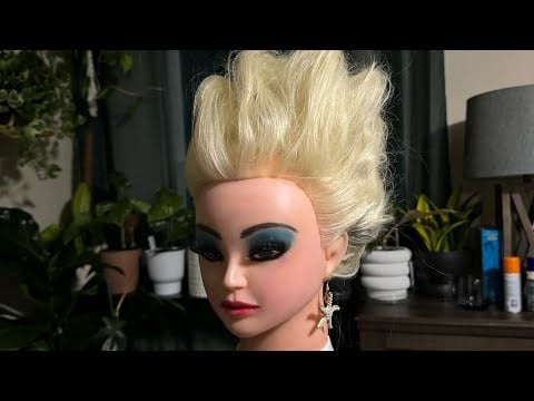 ASMR | The Little Mermaid’s 🧟‍♀️ Ursula Hair And Makeup 😁 Hairstyling - Hairstyle Finishing Touches😝