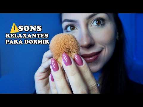 ASMR Extremamente Relaxante para Dormir (pincel na tela, sons de boca, arrepios)