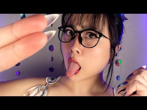ASMR Ugly to OK w/ Spit Painting Skincare (mouth sounds, Asian accent)