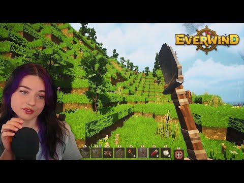 [ASMR] Let's Play Everwind! ⛏️🧊 Minecraft Lookalike, Whispering, Exploring
