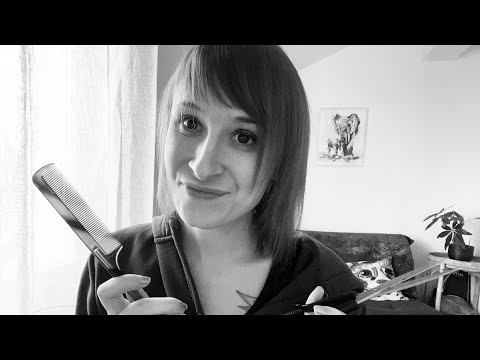 ASMR Français - Haircut in French ✂️🇫🇷 [Coupe de Cheveux] | Black & White