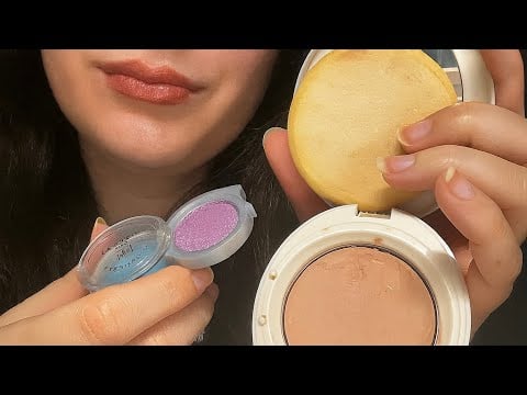 ASMR Türkçe / 2000’lerin makyaj ürünleriyle makyajını yapıyorum 💄👛 #asmr #türkçeasmr 