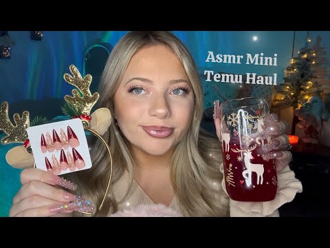 Asmr Mini Christmas Temu Haul 🎄✨ lots of tapping & whispers!