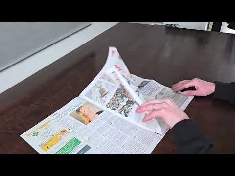 Soft Spoken ASMR Reading a Local Magazine | Cozy Accent & Relaxing Page Sounds