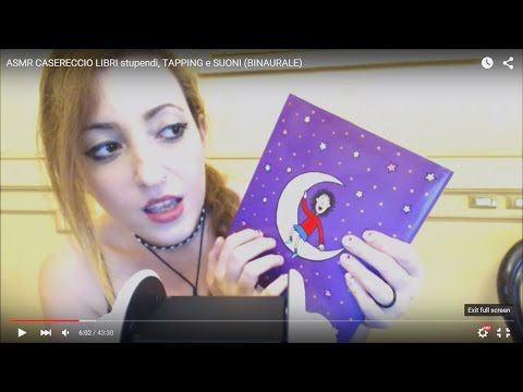 ASMR CASERECCIO LIBRI stupendi, TAPPING e SUONI (BINAURALE)