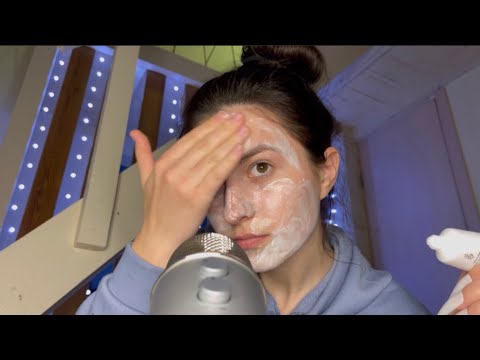 Asmr my skin care in 1 min 💗