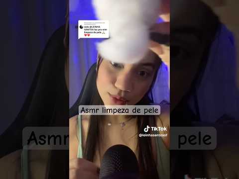 Limpeza de pele #asmr #relxing #tingles #shots #tapping #visualtingle