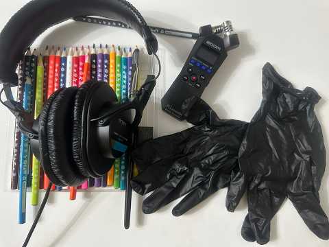 ASMR | Deep Wood Cleaning, Precise Stencil & Color Pencils (No Talking)