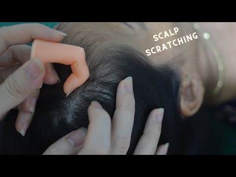 ASMR 40 Min Scalp Scratching, Scalp Massage Real Person, Hair Tingly For Relieve Stress