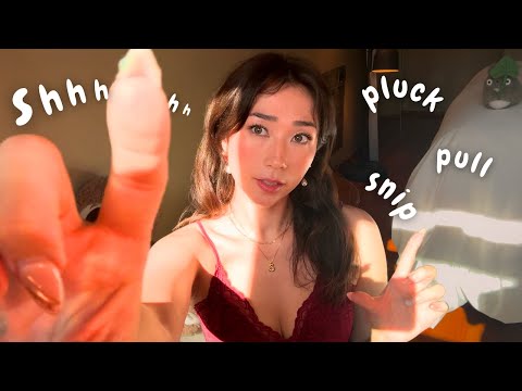 ASMR Plucking Away Your Negative Energy (Personal Attention, Hand Movements, Face Touching)