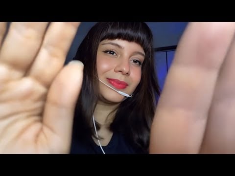 ASMR Relaxante 💆‍♀️ Hand Movements, Whispers & Rain Sounds with Thunder for Deep Sleep