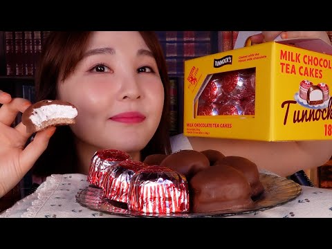 터녹스 밀크 초콜릿 케이크 이팅 사운드 ASMR 😍 + 속닥속닥 스몰토킹