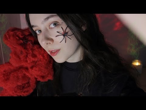 ASMR Очищаю твои ушки от паутины 🕸️ Много мурашечных звуков 🕷️❤️