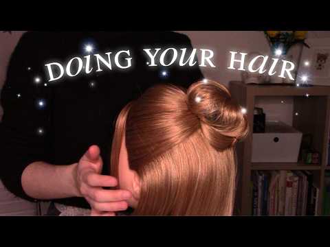 [ASMR] Styling your Hair in 4 different ways 💆💫  (No Talking)