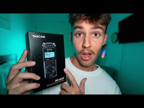 ASMR Tascam DR-05XP Unboxing + Set Up/Testing 🎙️✨