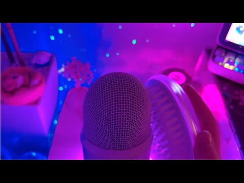 ASMR Fast and Aggressive Mic Brushing [Bristle, Loud, Bassy] | NO TALKING