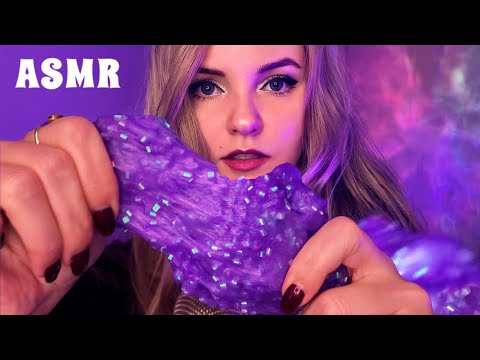 АСМР СЛАЙМЫ I Звуковые и визуальные триггеры, шепот I ASMR SLIMES Sound and visual triggers, whisper