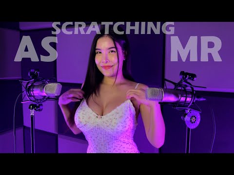 ASMR fast and aggressive scrathing on Fabric Cloth, with mouth sounds, Tk,tk,tk,Sk,sk,Dk,dk