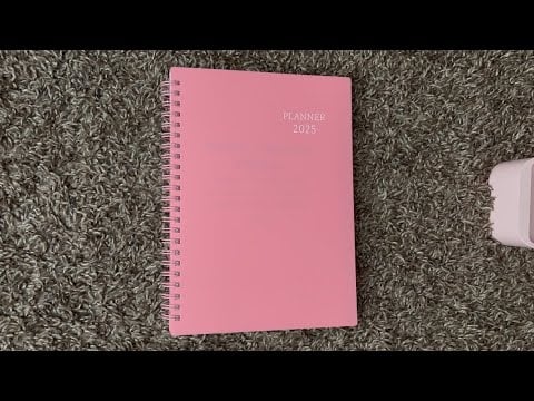 ASMR Tapping On A 2025 Planner