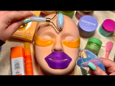 ASMR Skincare On A Mannequin 🧖🏼‍♀️🧴🫧 (personal attention, skincare, mouth sounds, massages, etc.)