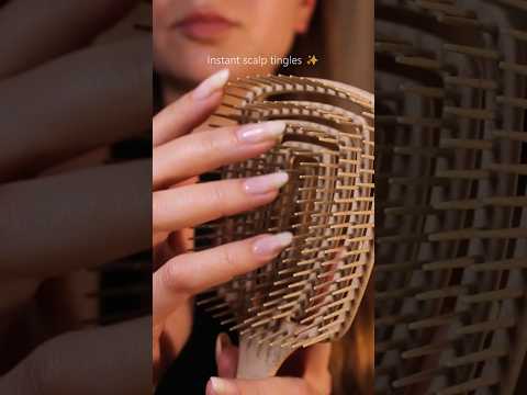 Instant scalp tingles 😌 #asmr #triggersforsleep #notalking #relaxing #layeredsounds #scalpmassage