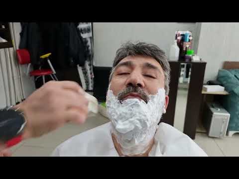 I SAID GOODBYE TO MY MUSTACHE AND BEARD! FACE CLEANSING, HAIR WASH, RELAXING HEAD MASSAGE