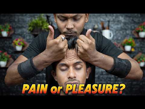 PAIN or PLEASURE? Extreme Head Scratching & Forehead Tapping ASMR Massage For Deep Sleep