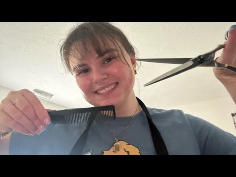 ASMR haircut! 💇‍♀️💇‍♀️💇‍♀️💇‍♀️💇‍♀️🎬💈 (soft spoken)