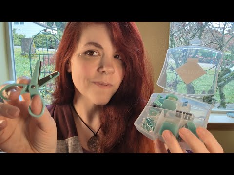 ASMR - Ear Cleaning and Redesigning with Stationery Supplies - Soft Spoken