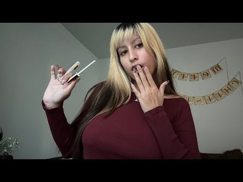 ASMR | lipgloss & kisses for u 🖤