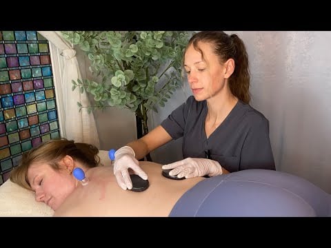 ASMR Deep Intentional Massage 🔥 Candle Oil, Hot Stones, Cupping & Glass Globes with @CaitC-ASMR 